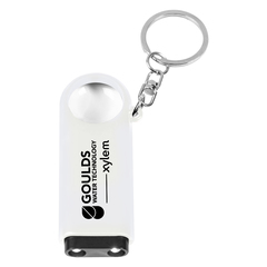 Magnifier And LED Light Key Chain